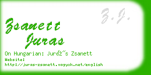 zsanett juras business card